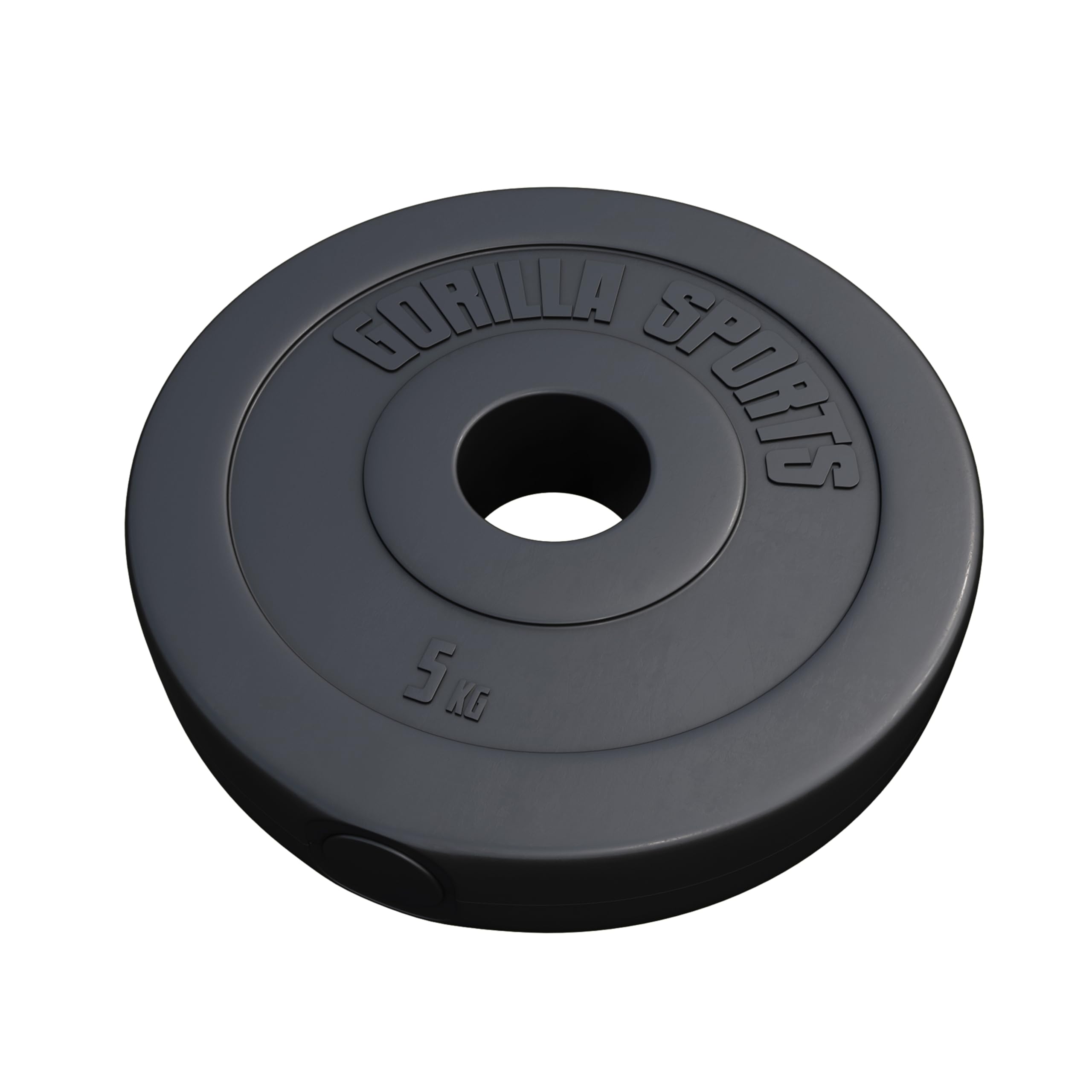 GORILLA SPORTS® Olympia - Discos de pesas (1,25 kg, 2,5 kg, 5 kg, 10 kg, 15 kg, 20 kg, 30 kg, 1,25 kg, 30 kg, orificio de 50 mm, de plástico, discos olímpicos)