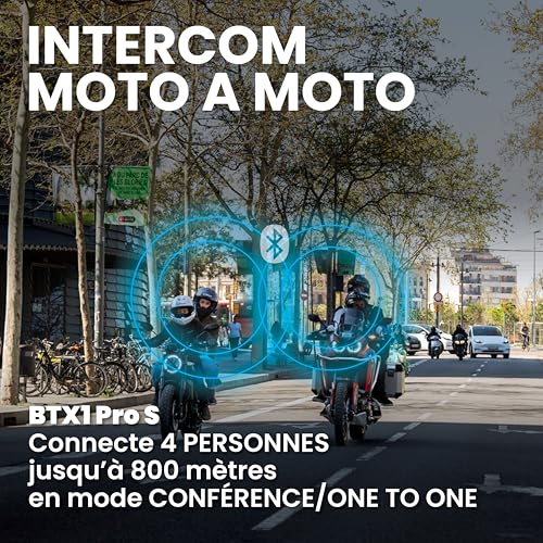 Intercom moto BTX1 Pro S Midland Solo avec bluetooth étanche IPX6 - 2