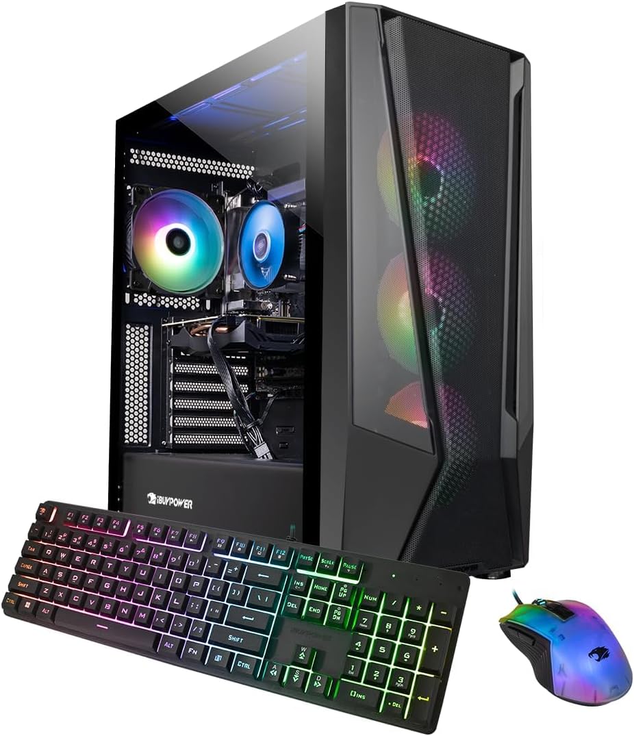 TraceMesh Gaming PC Computer Desktop TMI7N46T01 (Intel Core i7 14700F, NVIDIA GeForce RTX 4060 Ti 8GB, 32GB DDR5 5600 RGB (16x2), 1 TB NVMe SSD, WiFi Read, Windows 11 Home)