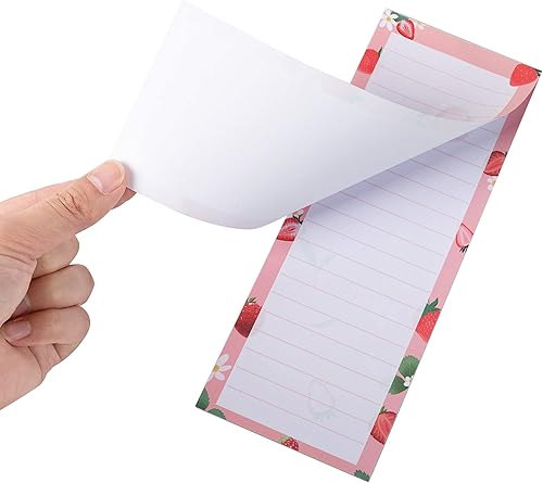 Miniatura 7 de amassan Cuaderno de bolsillo de metal y bloc de notas magnético, bloc de notas para lista de comestibles, lista de tareas, listas de compras,