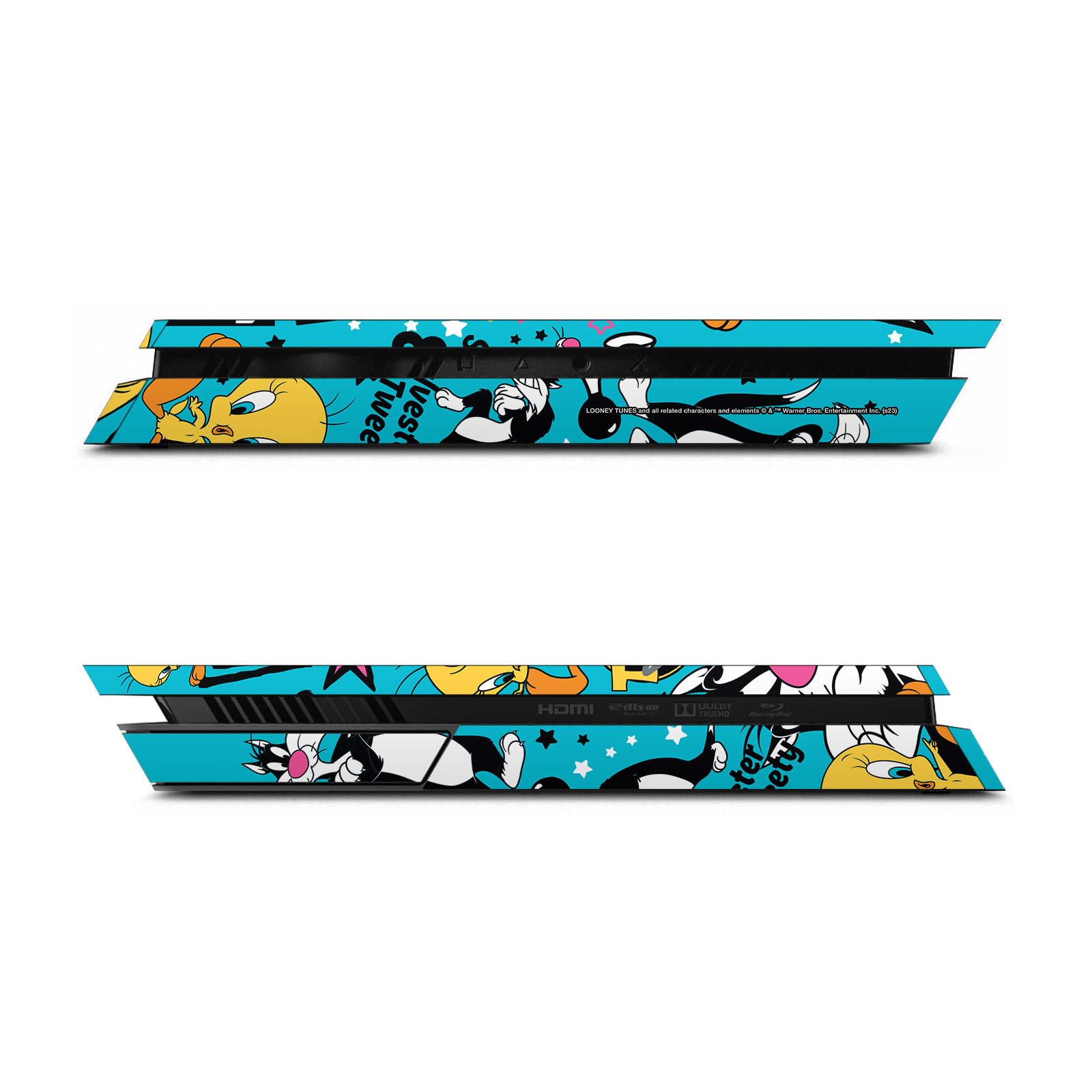 Head Case Designs Licenza Ufficiale Looney Tunes Sylvester The Cat Grafica E Personaggi Vinile Sticker Gaming Pelle Adesivo Compatibile con Sony PlayStation 4 PS4 Slim Console & DualShock 4 Controller