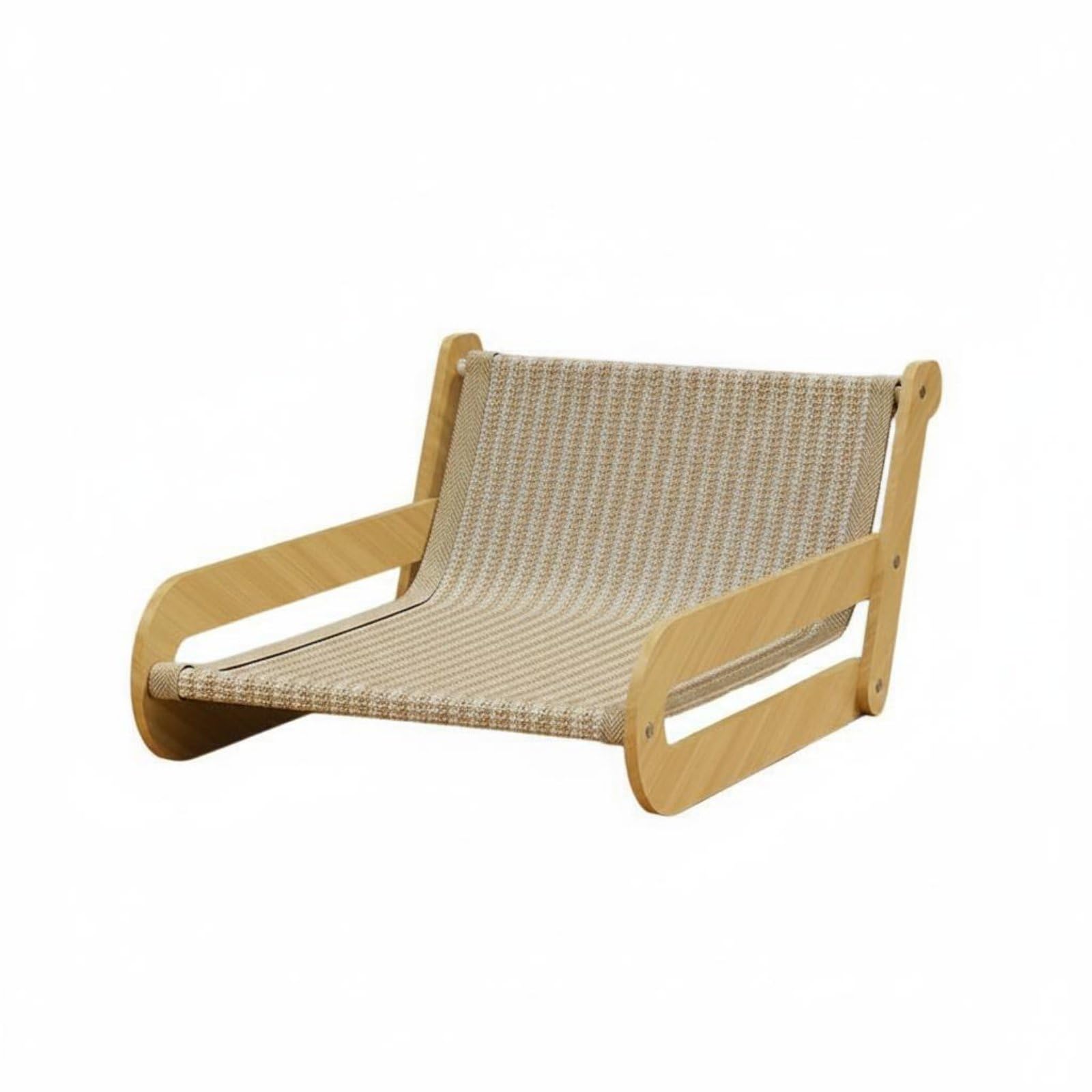 Kratzbrett Katzensofa Katzenliege Kratzmöbel mit Robustem Sisal Und Holzrahmen Bietet Kratzfläche Und Bett Schützt Einrichtung Und Teppiche Gebogene, Klassisches Leinen