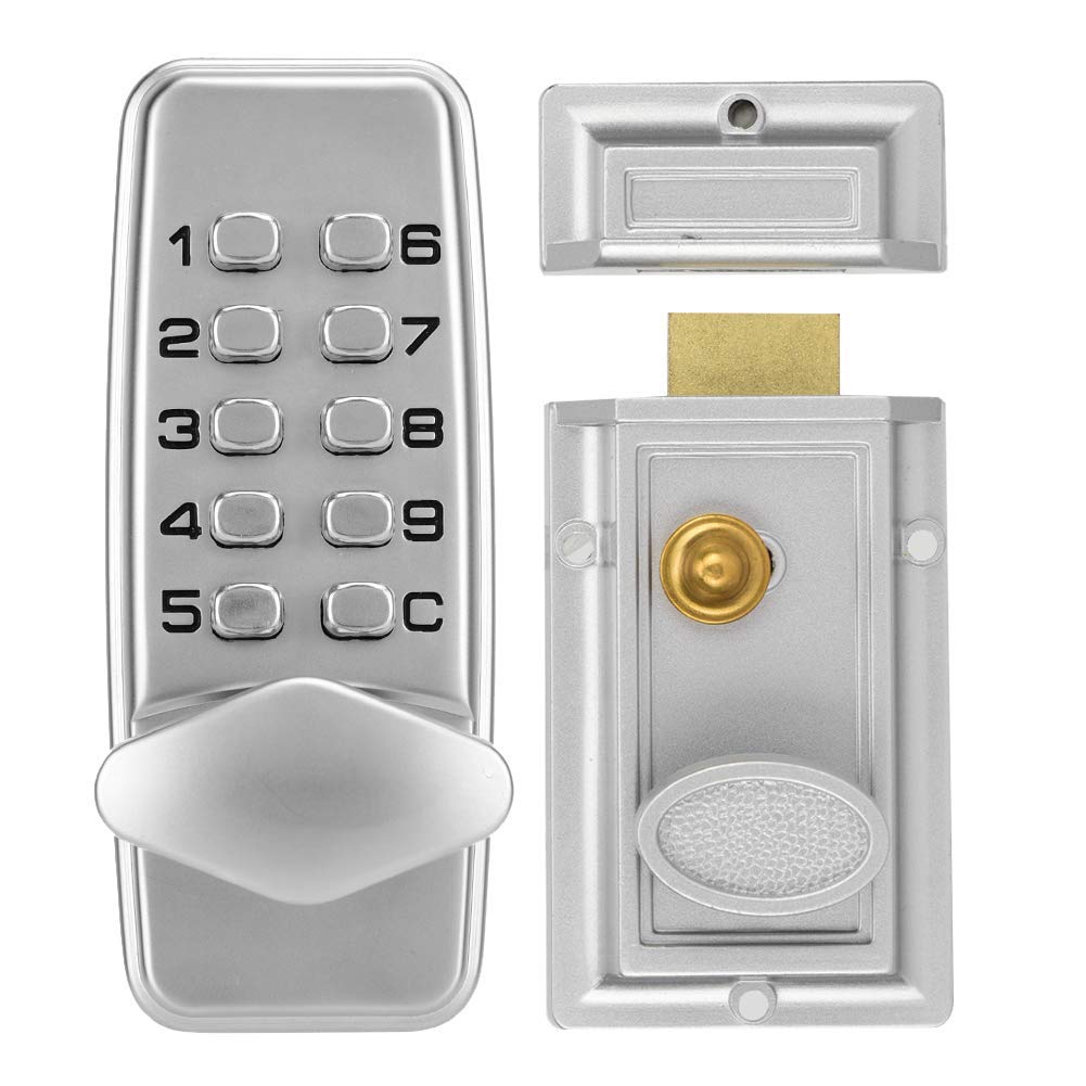 Security Code Lock 2-4 Digit Mechanical Lock with Instruction Manual Locking Cabinet Indoor Outdoor Door Password Code Lock