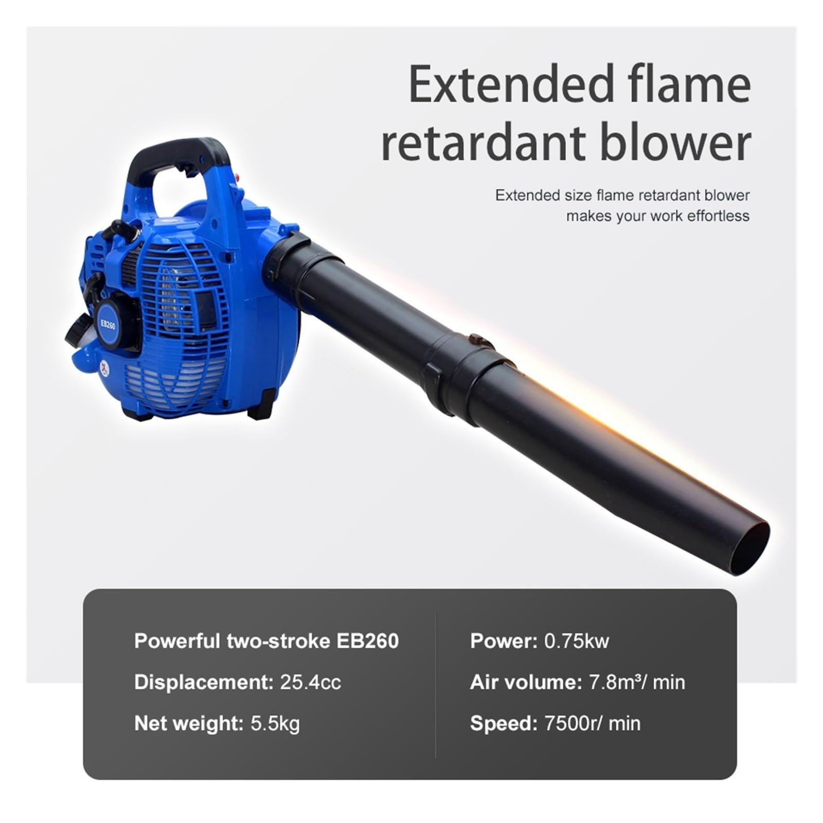 Elektrische Gebläse, Extintor de Gasolina Dos Tiempos, portátil, Potente, for Quitar Nieve y Polvo Carreteras