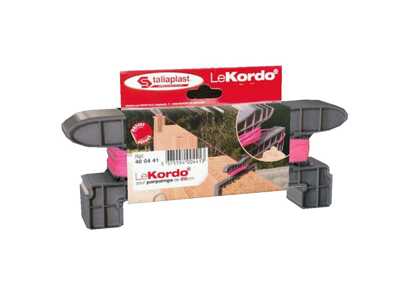 Enrouleur De Cordeau Sofop Taliaplast Le Kordo 20m Fil Fluo Rose - Diamètre 1.5mm