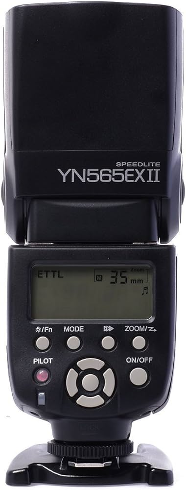 Flash Speedlite Yongnuo YN-565EX II Pour Canon - Guide 58, TTL, écran LCD Amélioré - Compatible 5DII, 7D, 70D, Etc.
