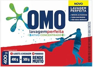 Lava-roupas em Pó Omo Lavagem Perfeita 400g