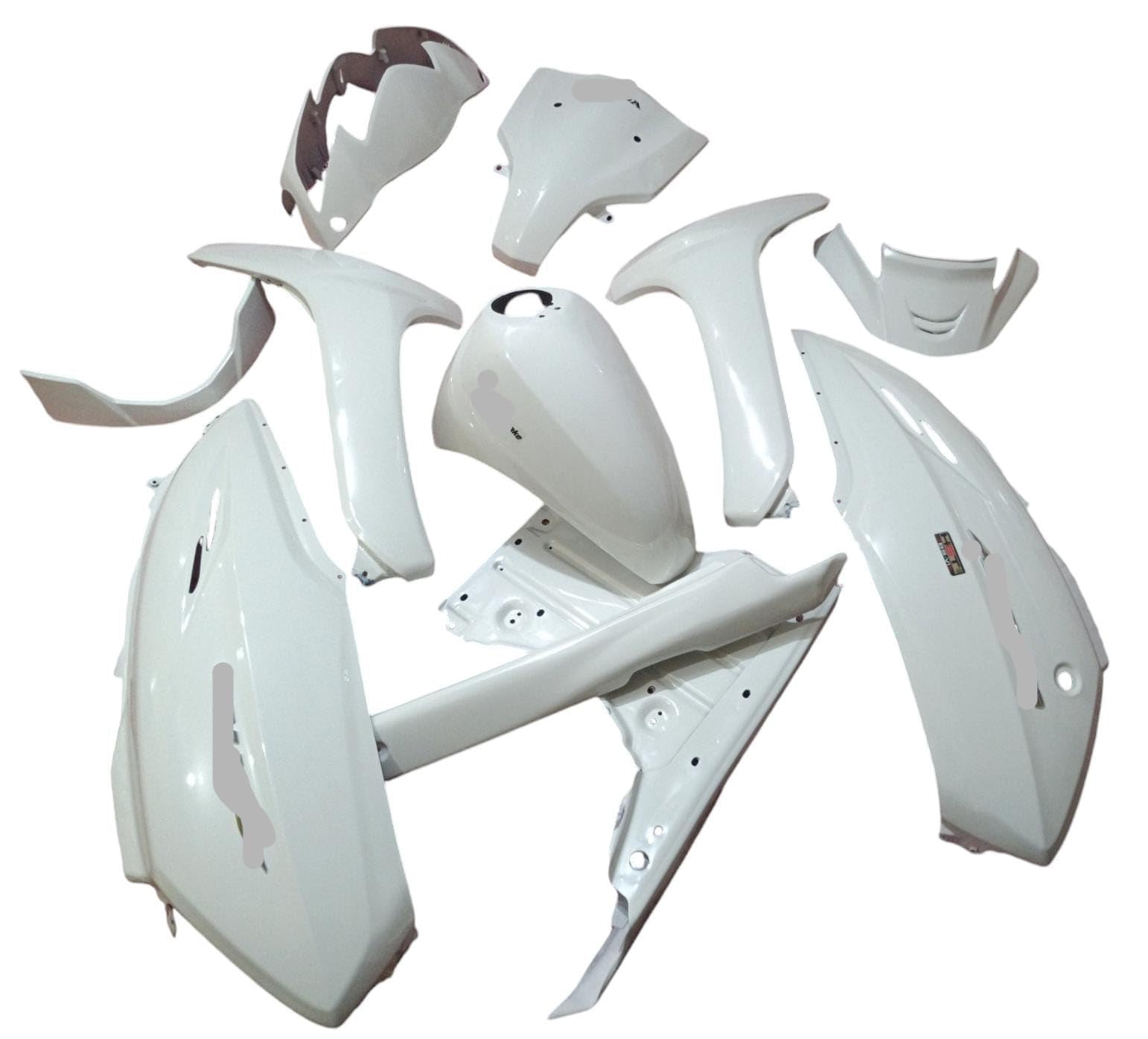 Ultra Full fiber Body Kit For Activa 4g Amazing White Ultra Full fiber Body Kit For Activa 4g Amazing White