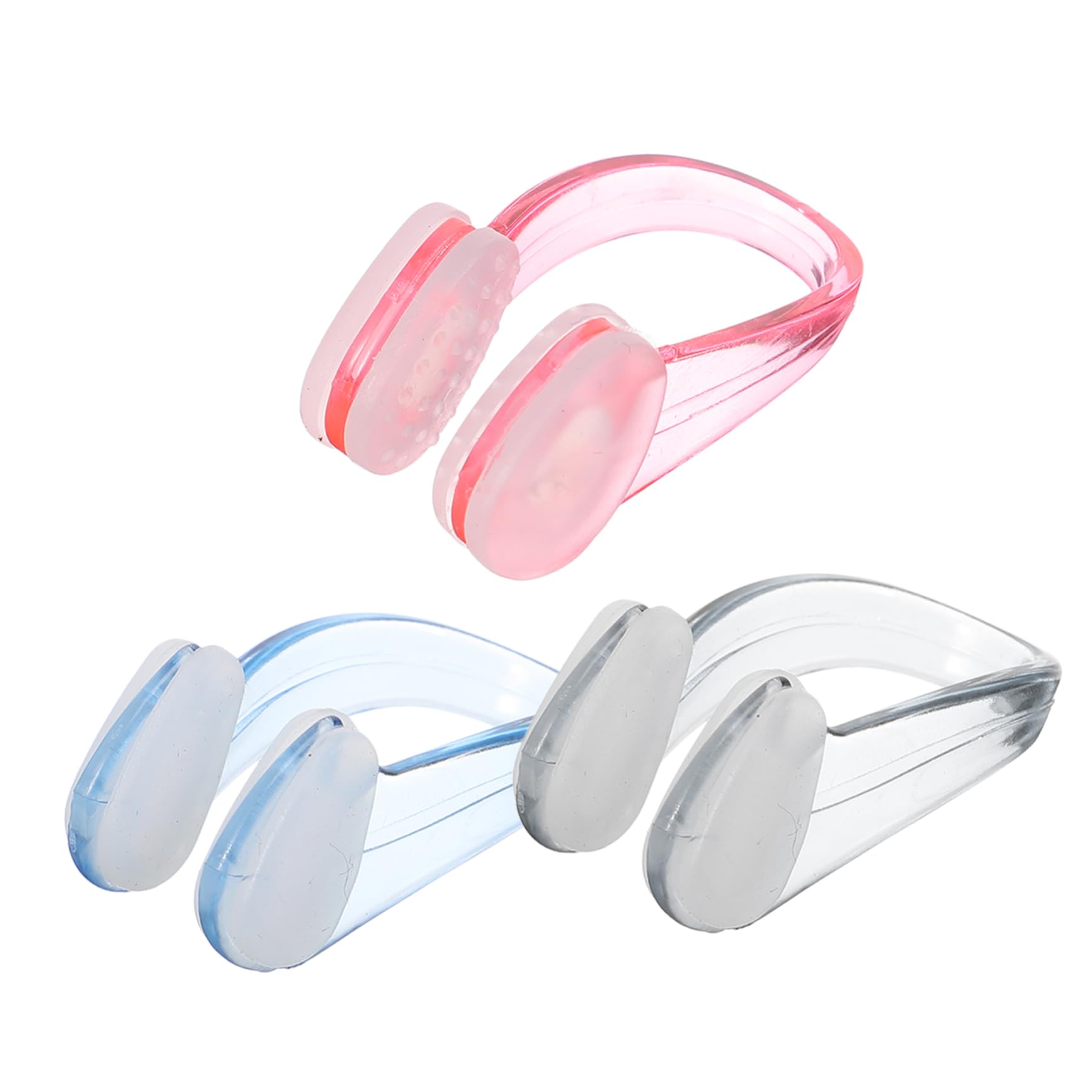 HOLIDYOYO 3Pcs Nose Clips for Swimming Non Skid Nose Plugs for Adults Prevents Water Comfortable Design for Pool Use Lightweight Portable