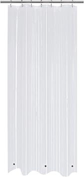 Mrs Awesome 36x78 Small Stall Shower Curtain Liner with 3 Magnets Clear PEVA 8G Thick & Heavy Duty, Waterproof, Narrow Stall Size 36 x 78 inches, Clear