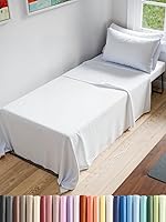 CGKUnlimited 4-Piece Cot Sheet Set 25x75" Fitted Sheets for RV Bunk Beds, Campers, Daycare Cots - Cooling Breathable, OEKO-TEX Certified, Fits 6-10" Mattresses, White