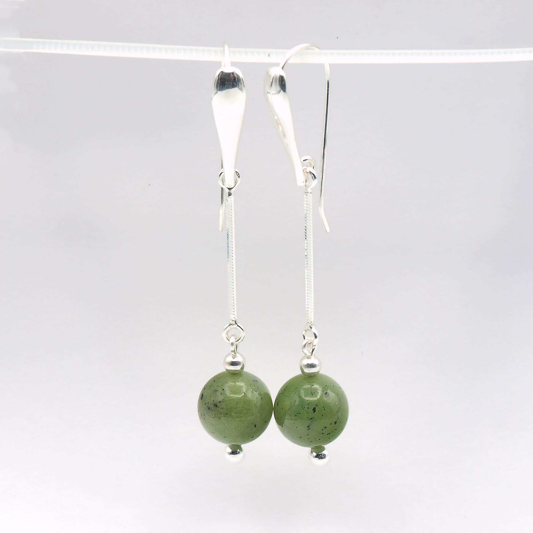 Pendientes Jade y Plata 925