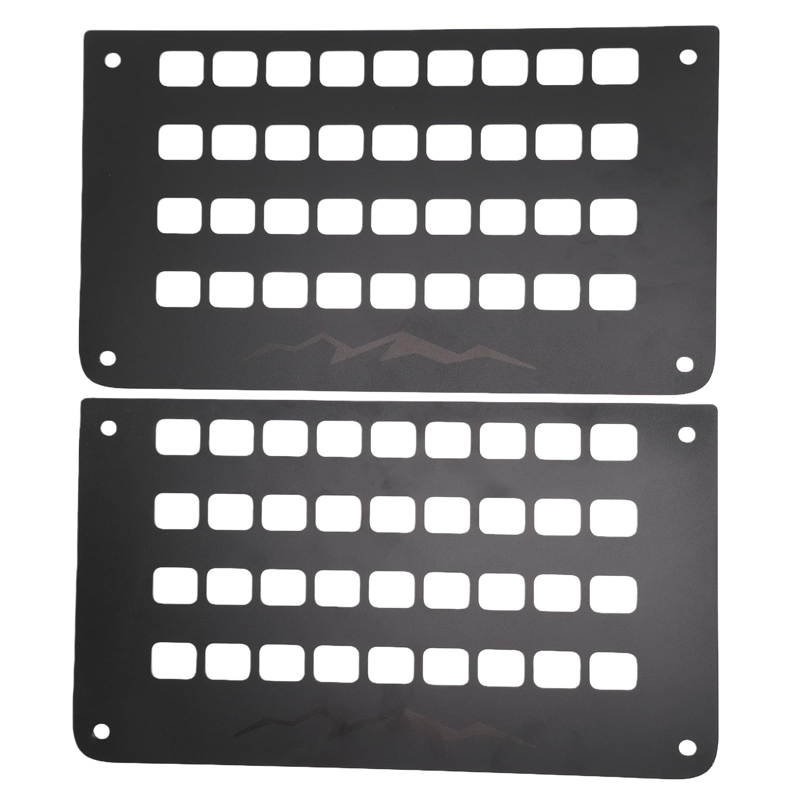 Pannello portaoggetti per bagagliaio di stoccaggio Molle in metallo resistente di ricambio per Passport 2026 Cargo Organizer in acciaio nero 2 pannelli