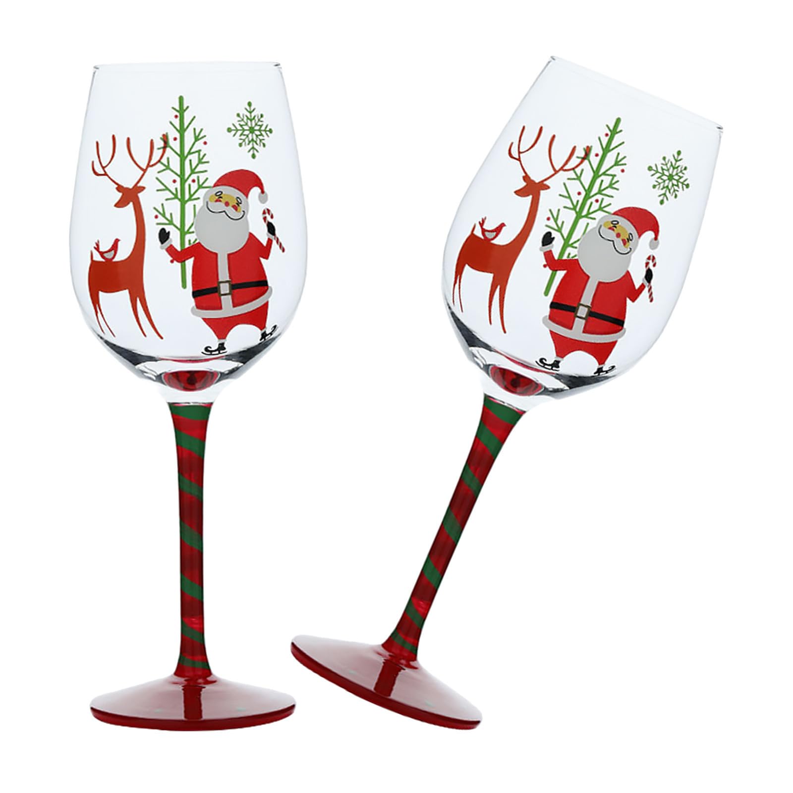 Copas de vino de Navidad para evitar mesas aburridas en tus cenas