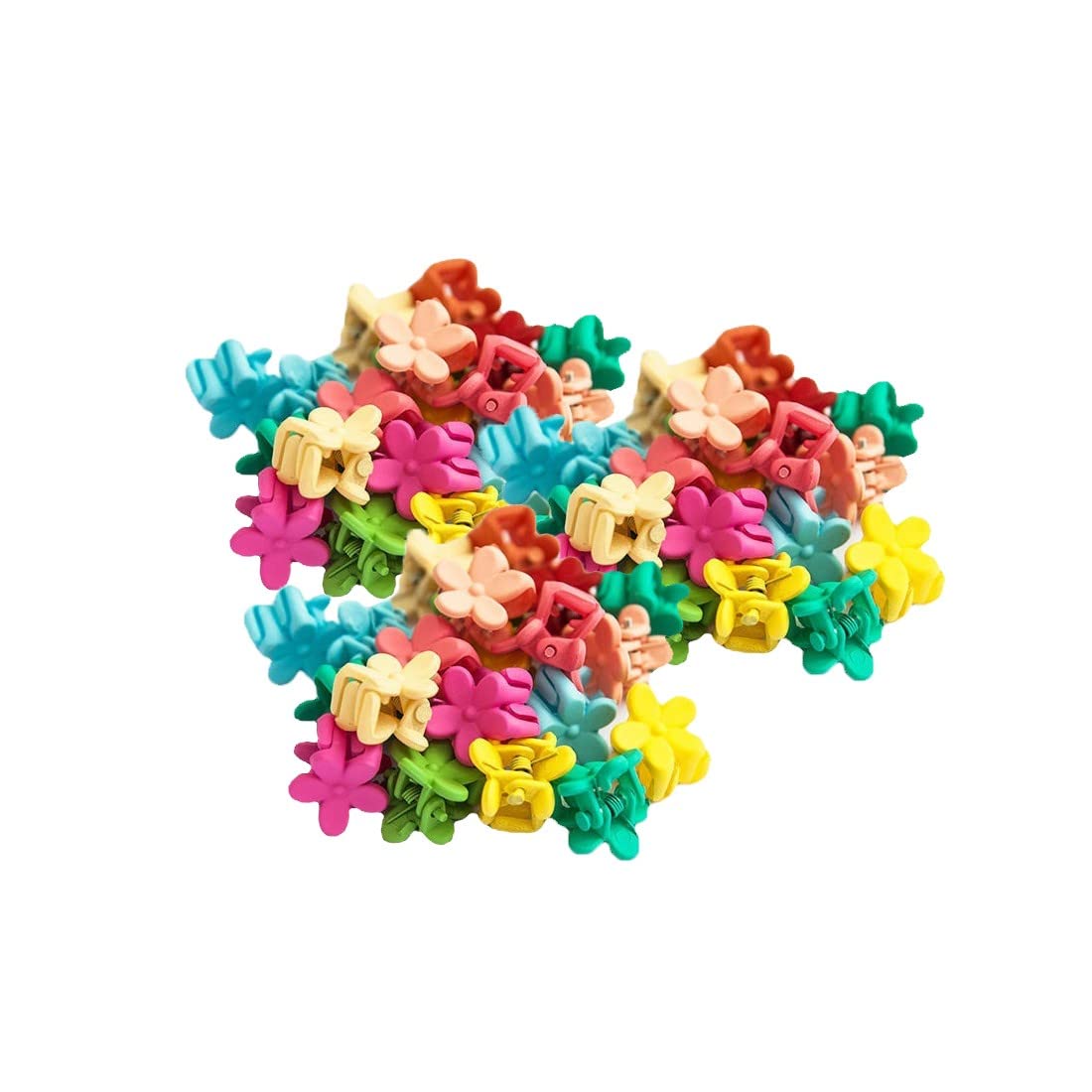 Mini Pinzas para El Pelo de flores 50 Unidades Pinzas Pequeñas para El Pelo Garras de Pelo para Niñas y Mujeress