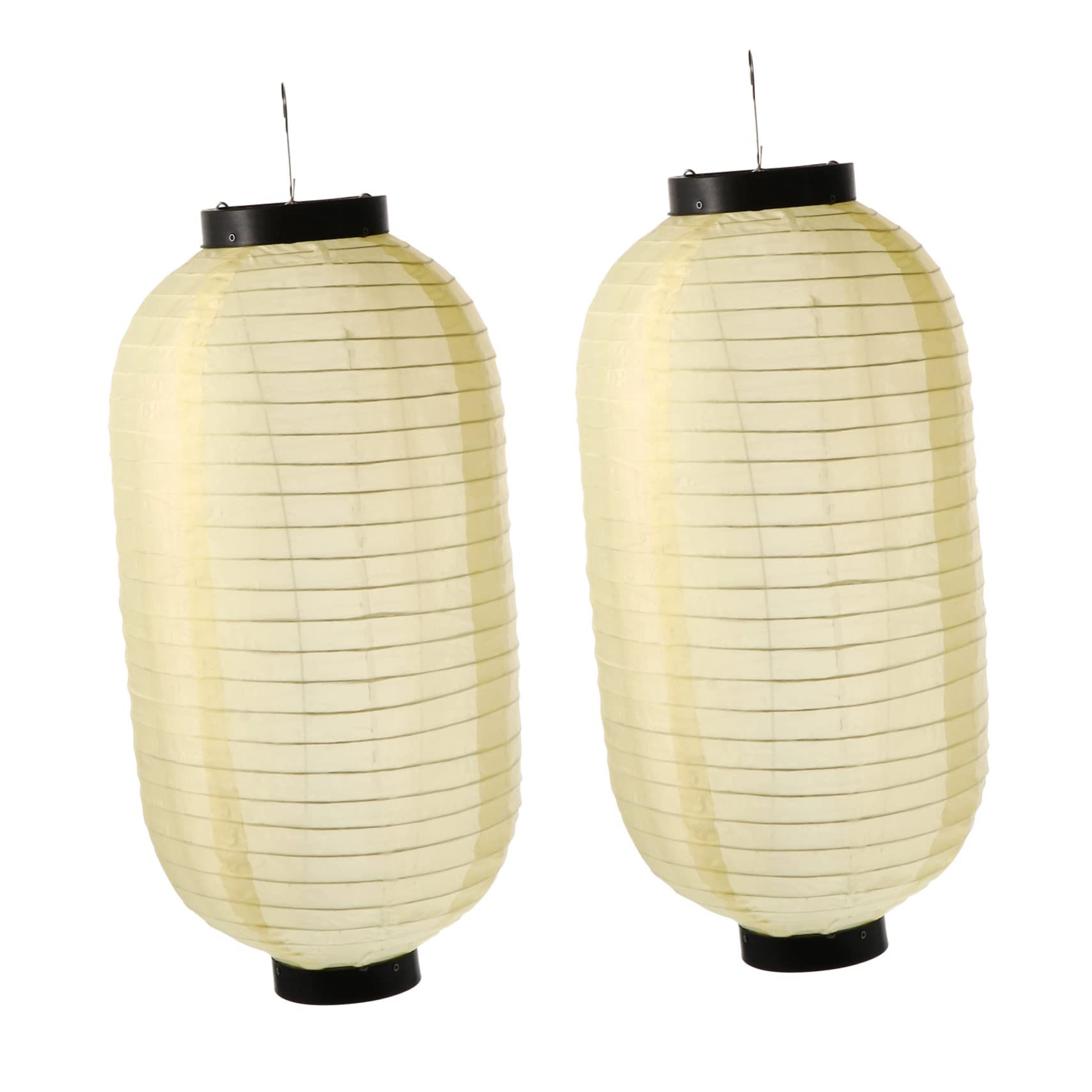 SOESFOUFU Japanese Style Waterproof Lanterns Set of 2 45x25cm Led Lights for Decorative Use
