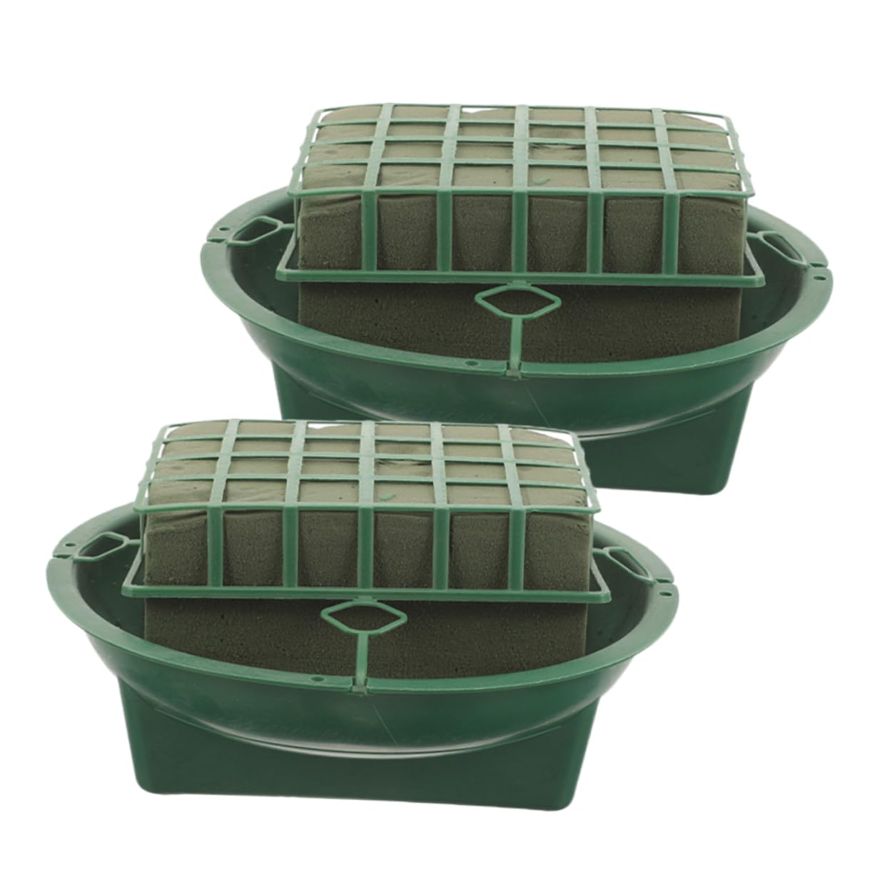 ARTIBETTER Floral Foam Cage Bowl Kit 2 Pack Easy DIY Flower Arrangement Mud Holder for Home Florist