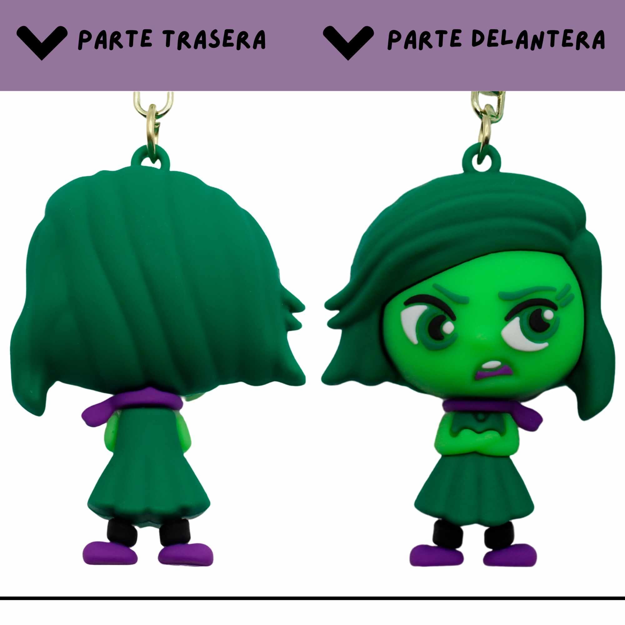 Llavero Personaje de Asco- Dibujo Animado, Goma, Emoción, 6 cm, Silicona - imagen 5
