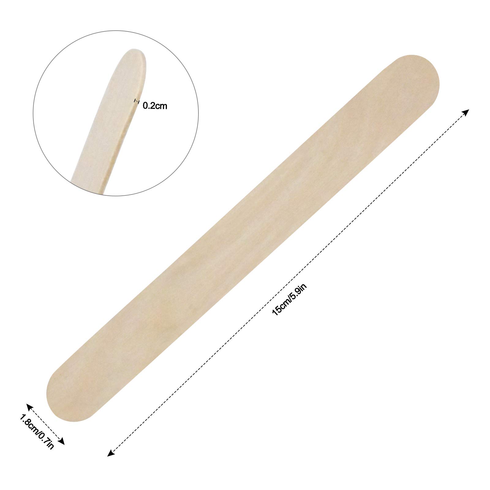 100 Bastoncini Di Legno Per Ghiaccioli Fai Da Te - 114x10x2 Mm | Per Artigianato E Cucina - Foto 12