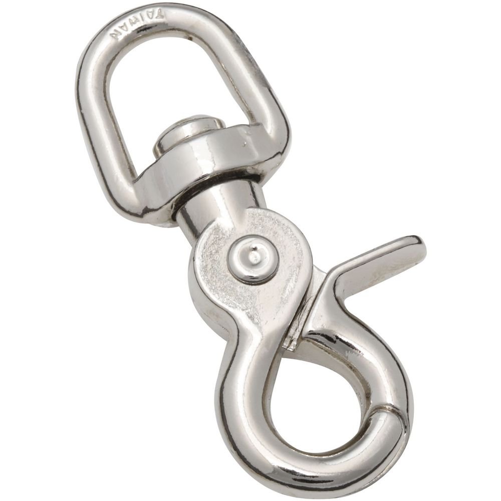 Mousqueton déclenche snap Stanley National en nickel de 1/2 pouce