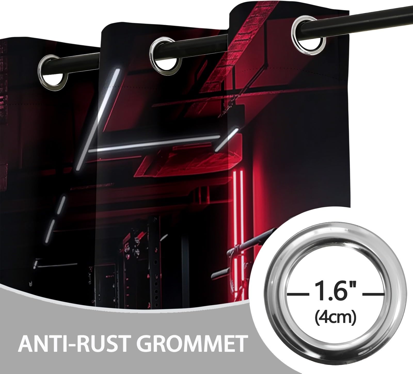Tende Oscuranti Termiche Isolanti 91.5 x 214 cm Nero Camera da Letto