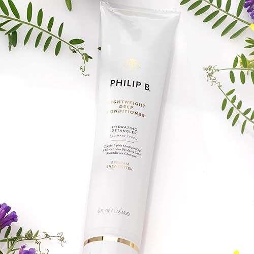 Miniatura 8 de PHILIP B Acondicionador profundo ligero de 32 onzas (32.0fl oz)  Desenredante hidratante para el cabello, añade brillo y suavidad al cabello, todo