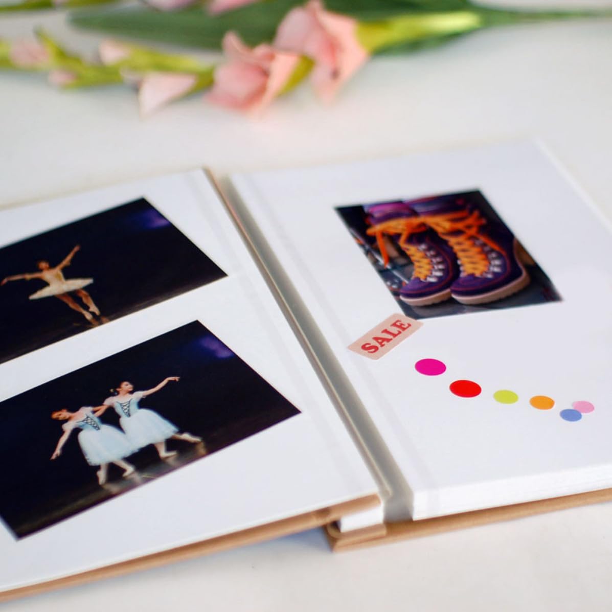Cabilock Álbum de Fotos DIY Autoadhesivo 20 Hojas, Papel Kraft
