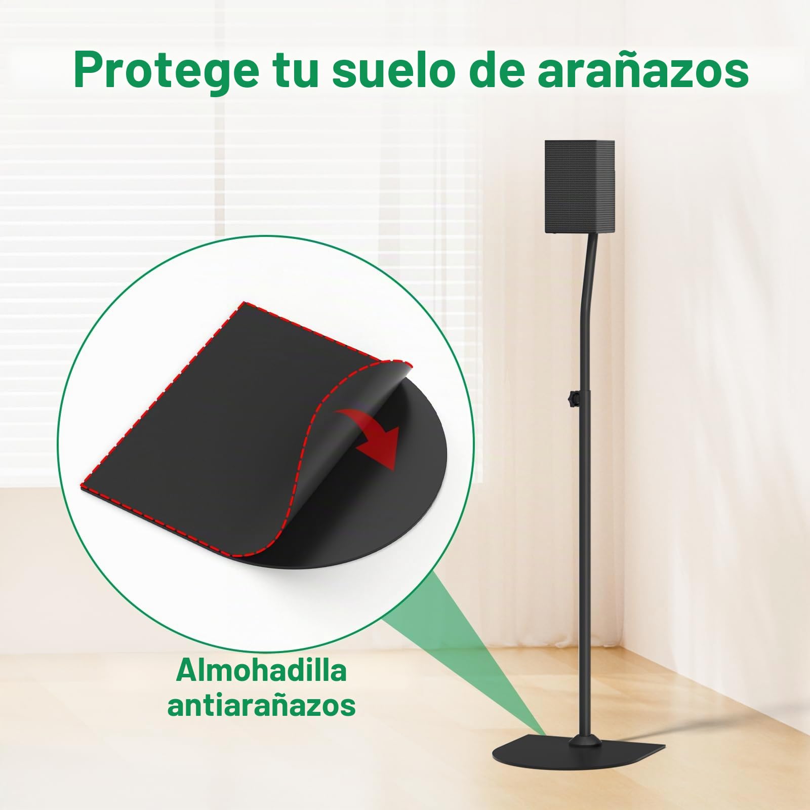 Samsung - Soporte para altavoces traseros y soporte de pared, altura ajustable de 83,8 a 106,7 cm, soporte para altavoces de pie para HW-Q990C y otros Samsung
