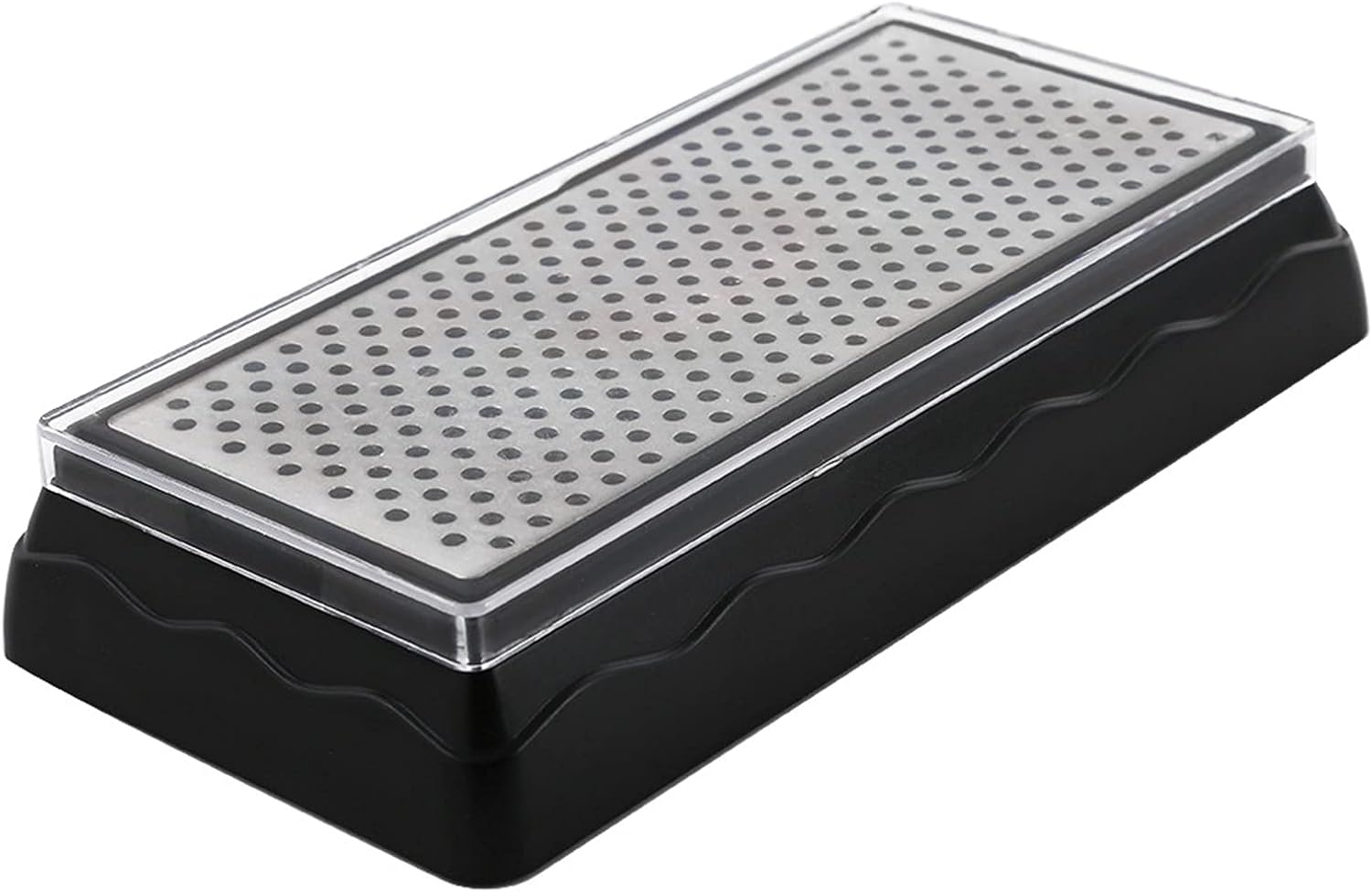 Double-Sided Diamond Sharpening Plate, 400 Grit/1000 Grit Knife Sharpener Stone with Non-Slip Base, Outdoor Kitchen Grinding Tool, Dot Surface