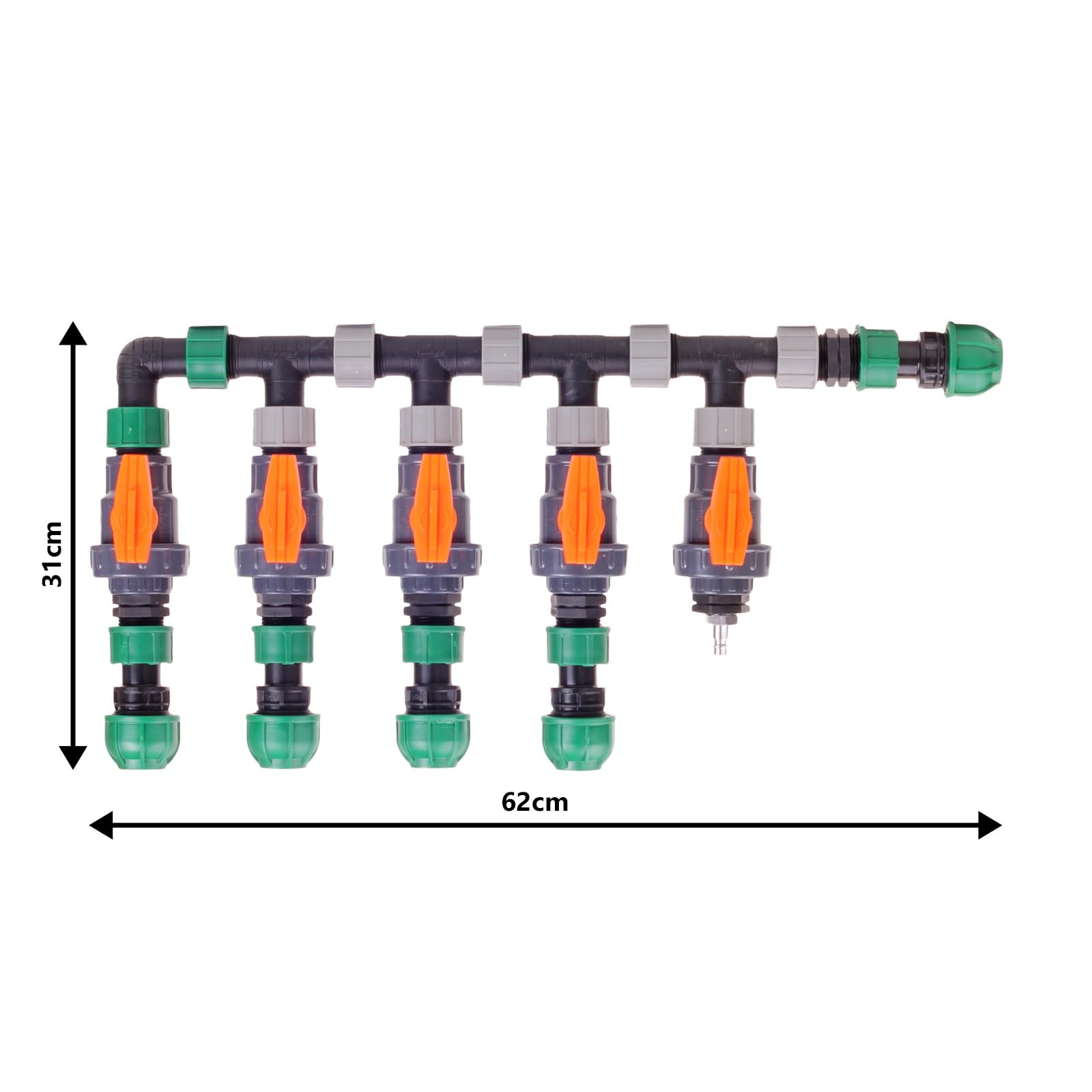 Verteiler Wasserverteiler Bewässerung Beregnung Manuell Set 2, 3, 4 Ventile (4 Set Kopfstation)