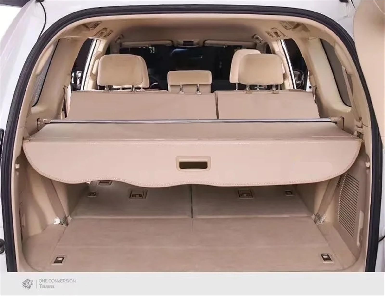 Kofferraum-Frachtabdeckung Einziehbare Frachtabdeckung, Gepäckträger-Vorhang Für Toyota Für Land Für Cruiser Für Prado 7 Sitz LC150 FJ150 Gepäckraumabdeckung
