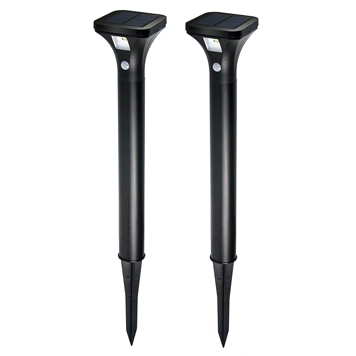 Buy AURAXY LED Solar Powered Motion Sensor Pathway Lights, Battery