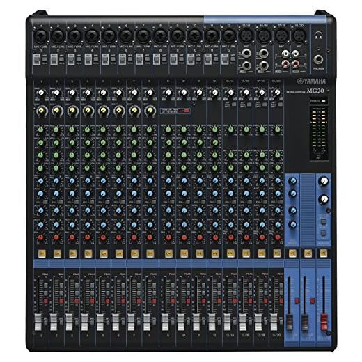 Yamaha MG20 Mixer Audio - Console di Mixaggio Compatta