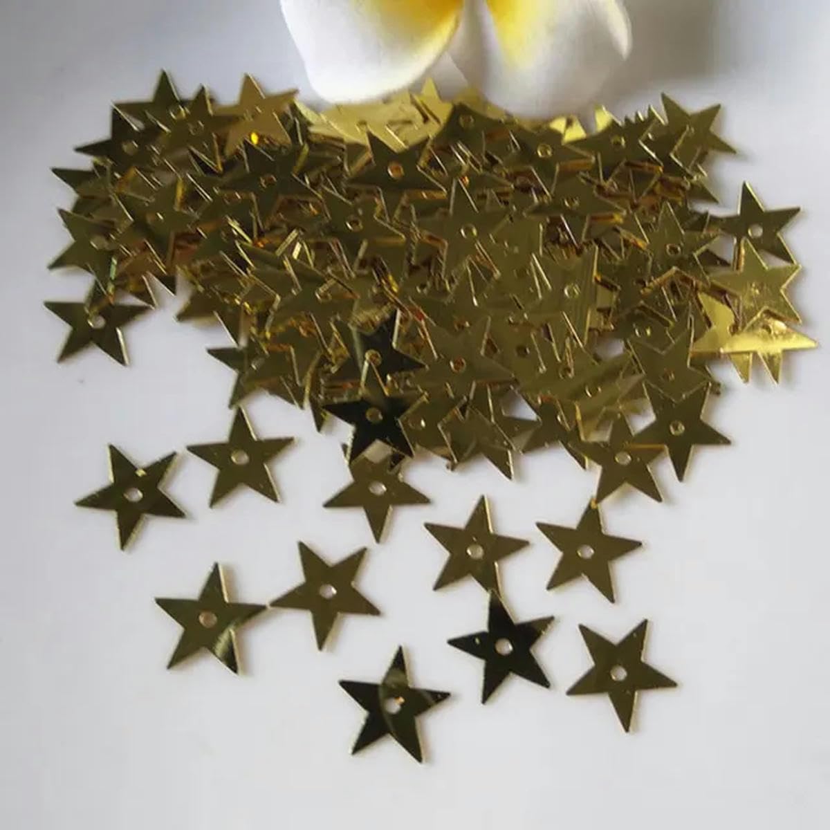 5mm 7mm 10mm 13mm 15mm 20mm Paillettes Trou Moyen étoile à Cinq