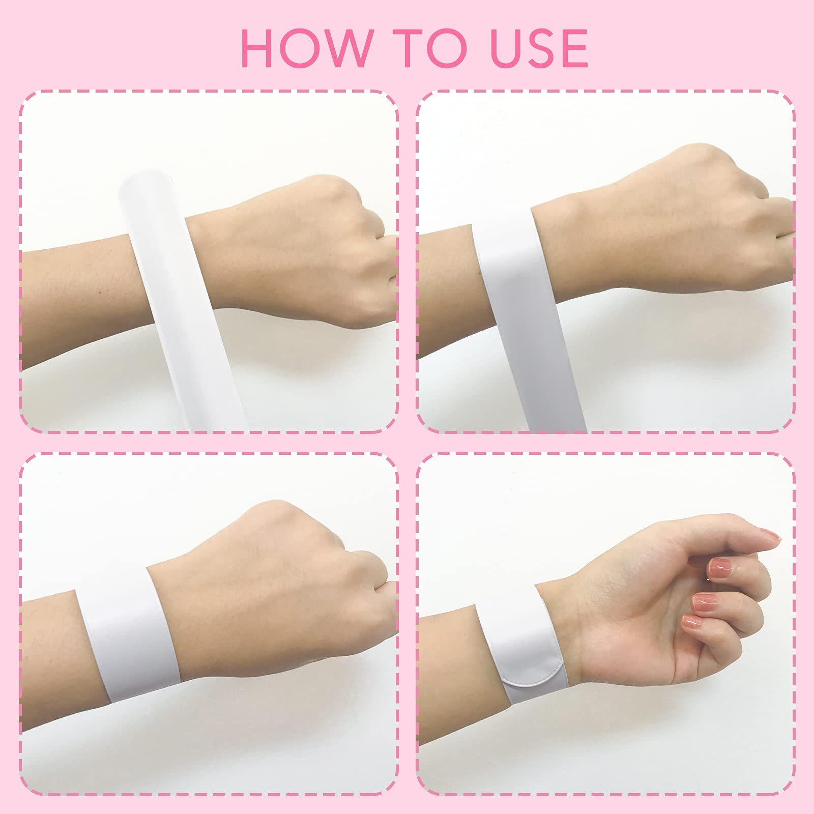 Brassard Réfléchissant VGEBY - Orange - Bande Réfléchissante En Acier