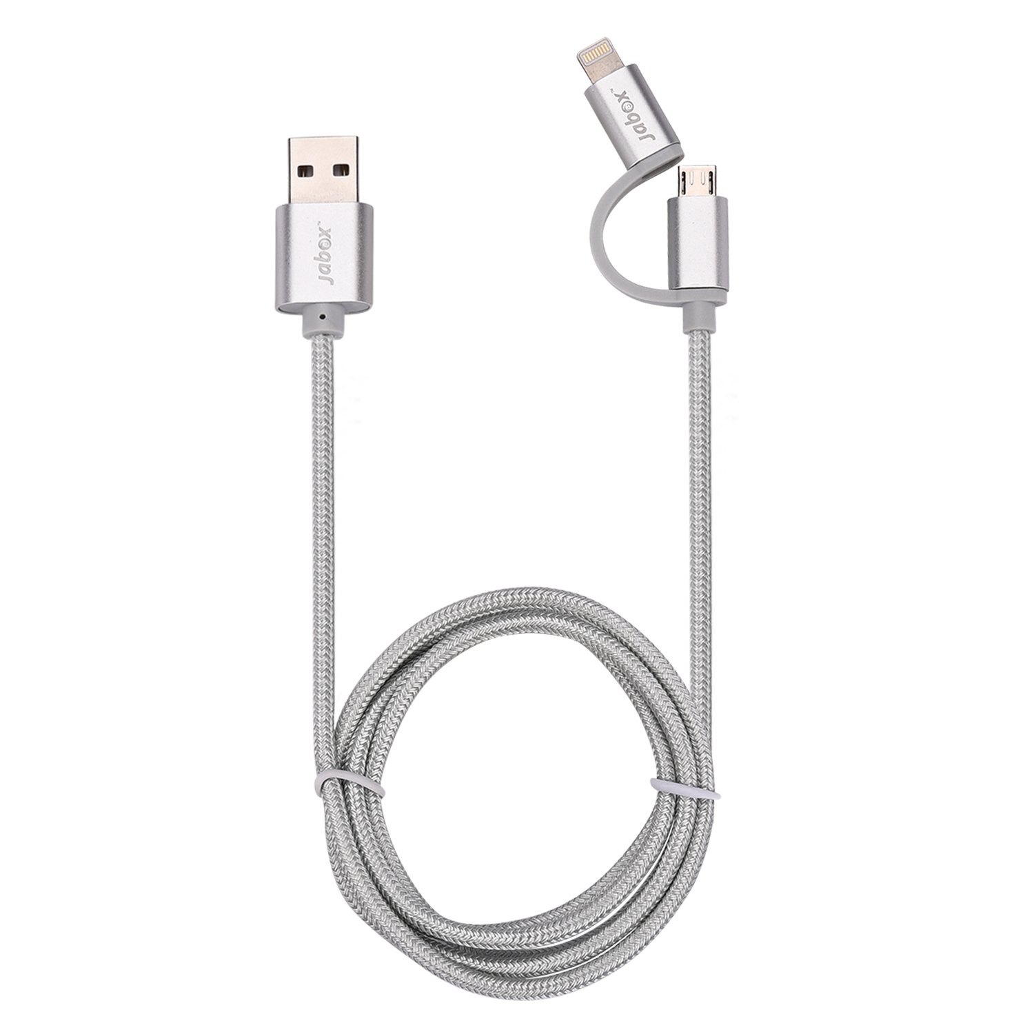 Jabox 2 in 1 USB Charging Cable Compatible with iPhone Charger