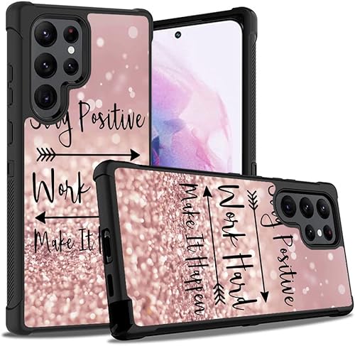 Miniatura 7 de Funda para Galaxy S22 Ultra, resistente 3 en 1 híbrida de plástico duro y silicona suave a prueba de golpes, funda de protección contra caídas para