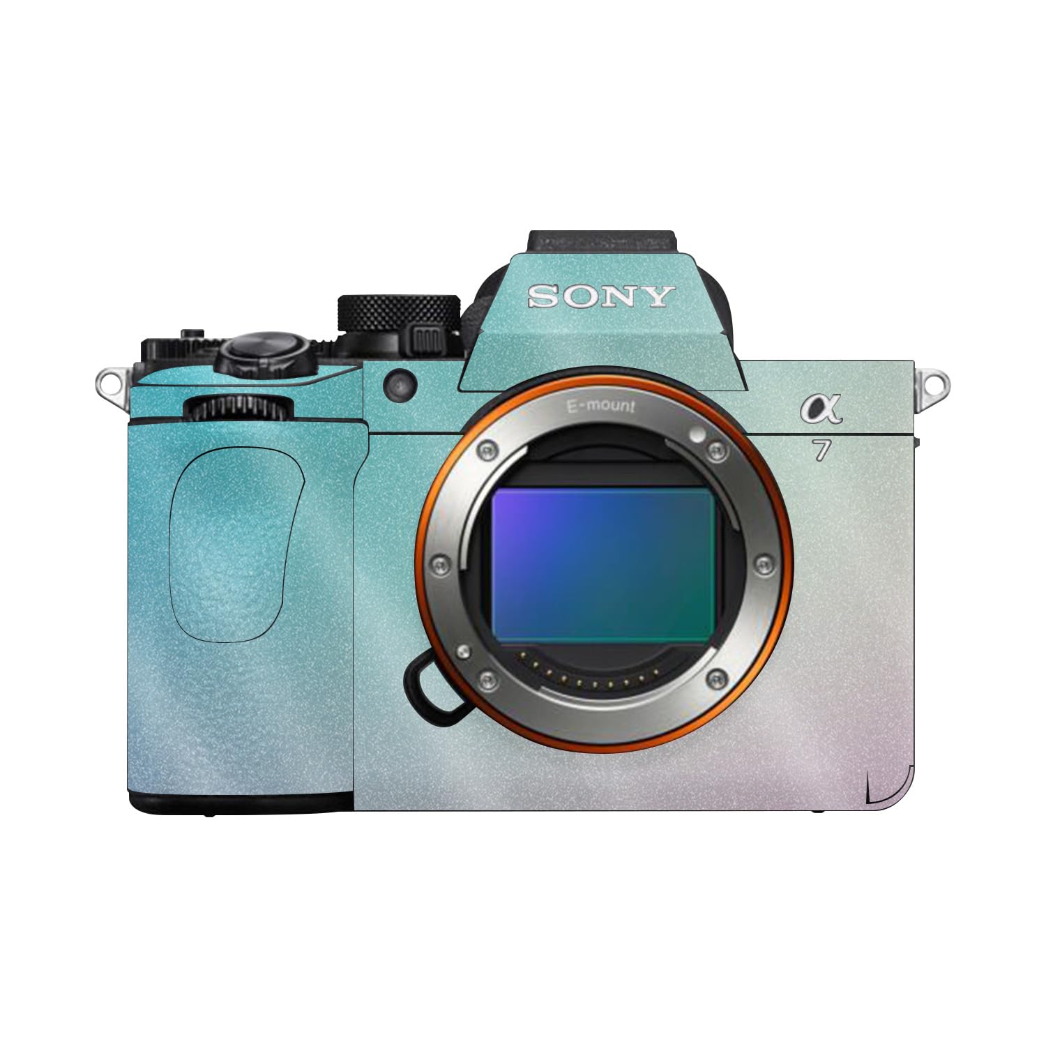 Glossy Glitter Camera Skin Compatible with Sony Alpha A7 Mark V (2025) - Vivid Fog - Premium 3M Vinyl Protective Wrap Decal Cover - Easy to Apply | Crafted in the USA by MightySkins