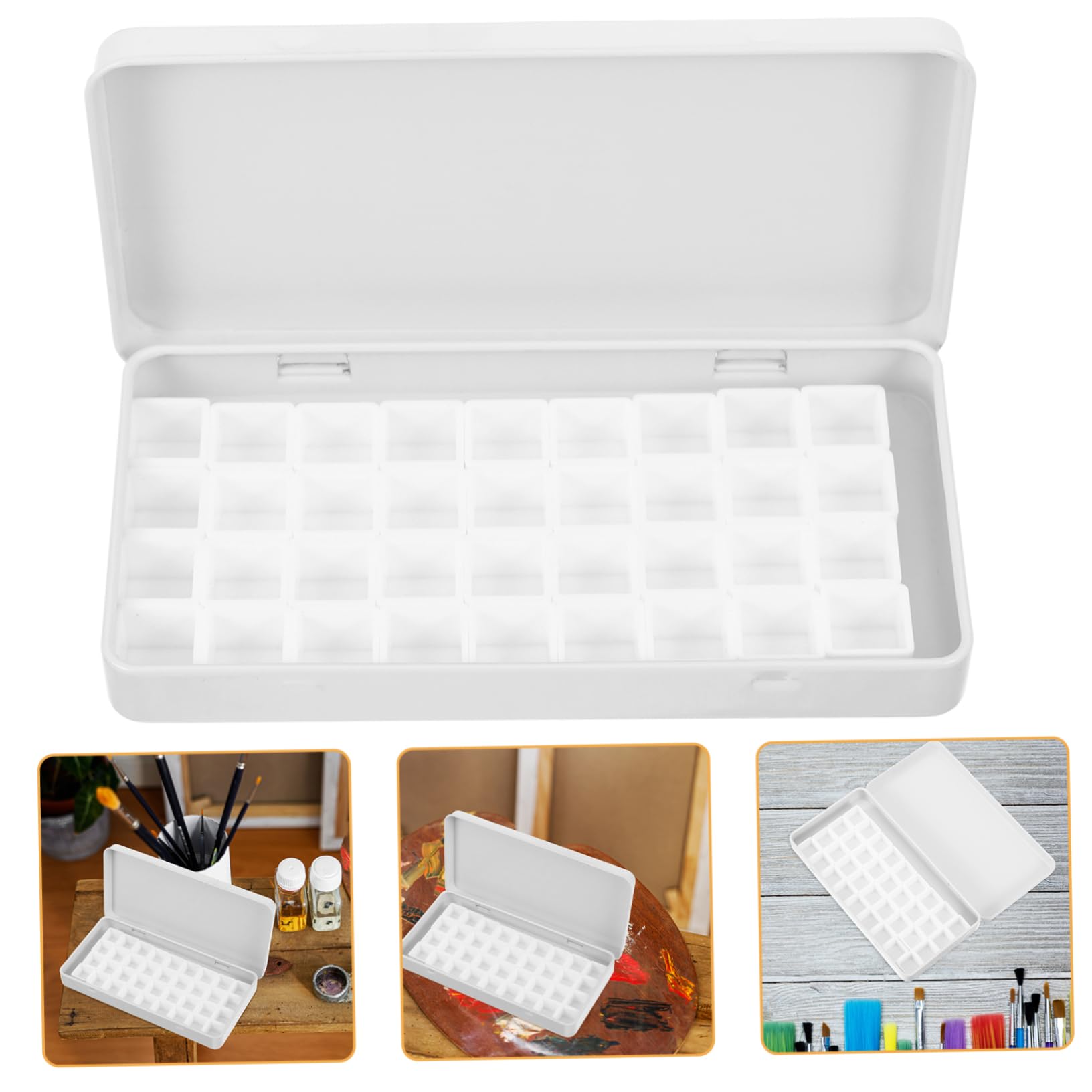 SEWACC 5ensembles Boîte De Peinture à Aquarelle Vide Métal avec Compartiments Palette Pratique pour Artistes Et Étudiants De Rangement Idéale