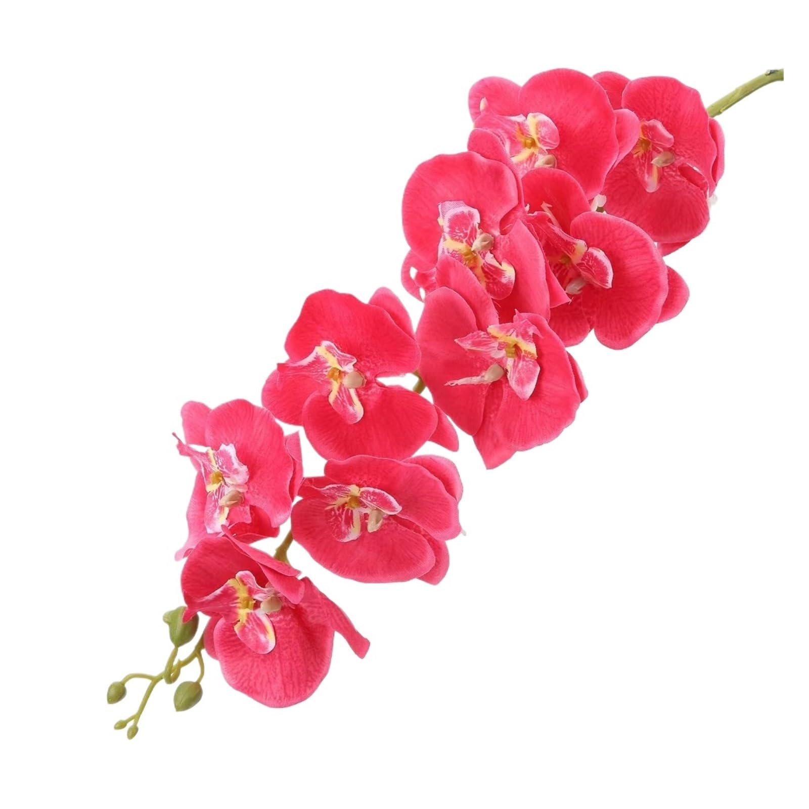 Casetlong 1PC Artificial Flowers Branch Bouquet For Home Decor Wedding Decoration Fake DIY Wreath Accessories(Rose Red)