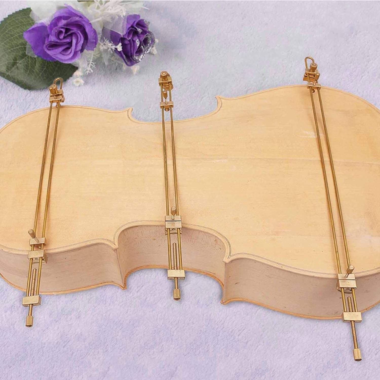 DYNWAVE 3x Metal Violin Viola Cello Crack Repair Clamps Violin Repair Tools String Instrument Accessories for Instrument Body Luthier, Large