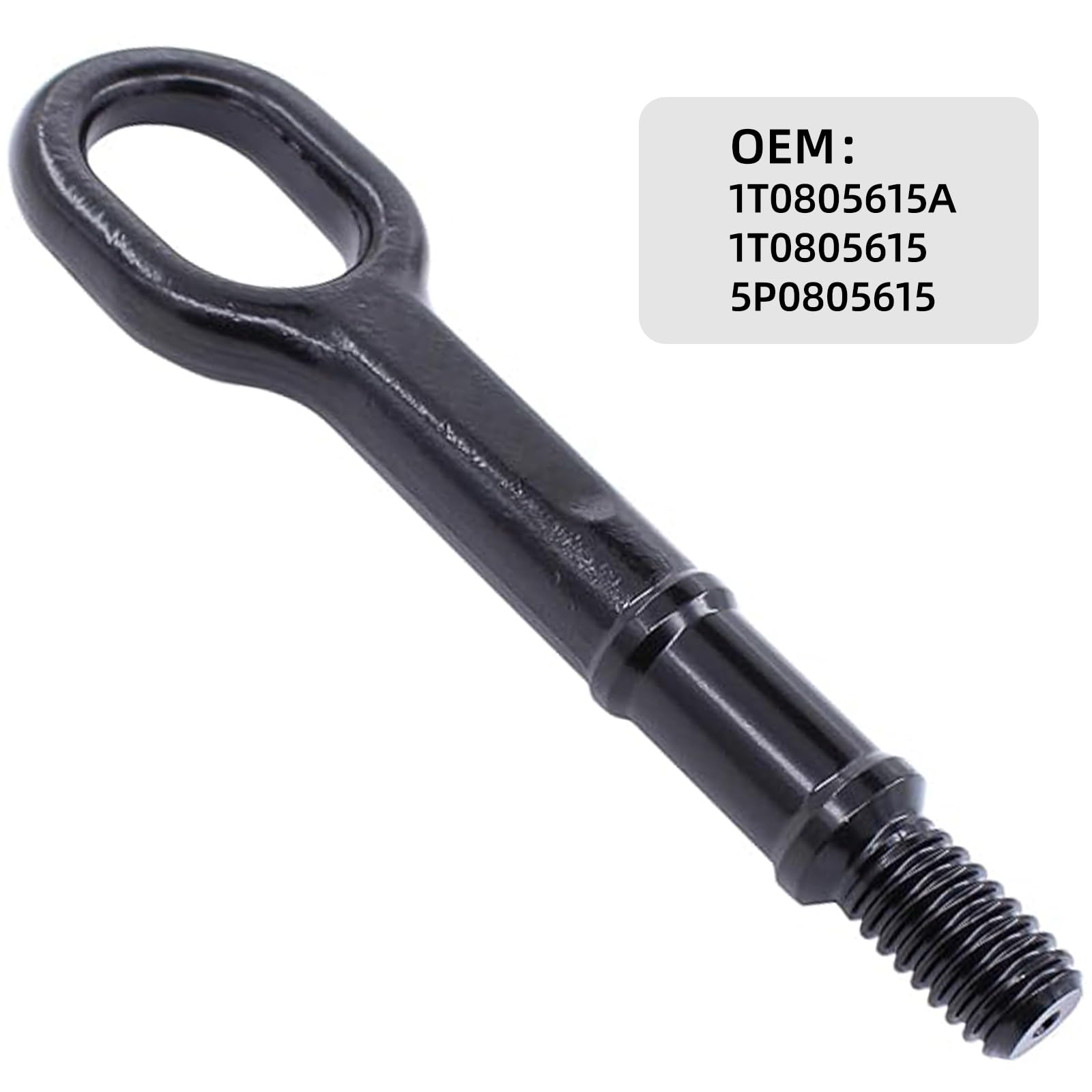 Gancio di traino 200 mm 1T0805615A, gancio di traino per Audi A3 8P 2003-2012 per VW Golf MK5 & MK6 2003-2012, gancio di traino, occhiello di ricambio 1T0805615 5P0805615
