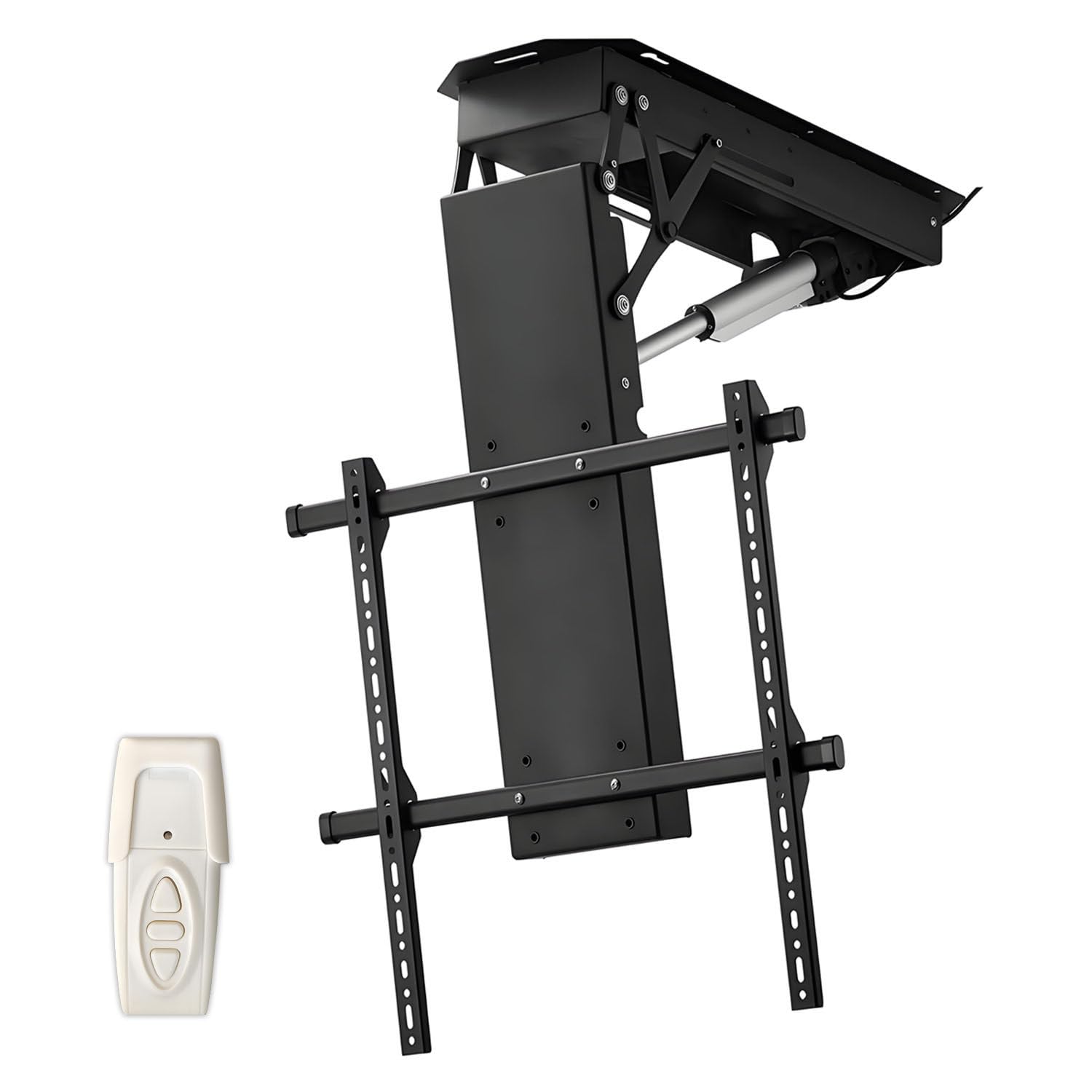 Supporto TV a Scomparsa, Supporto TV a soffitto, Sollevatore TV Elettrico telescopico, Ribaltabile da 0 a 75°, Compatibile con TV universali da 32-65/50-90 Pollici 50to90InchTVs