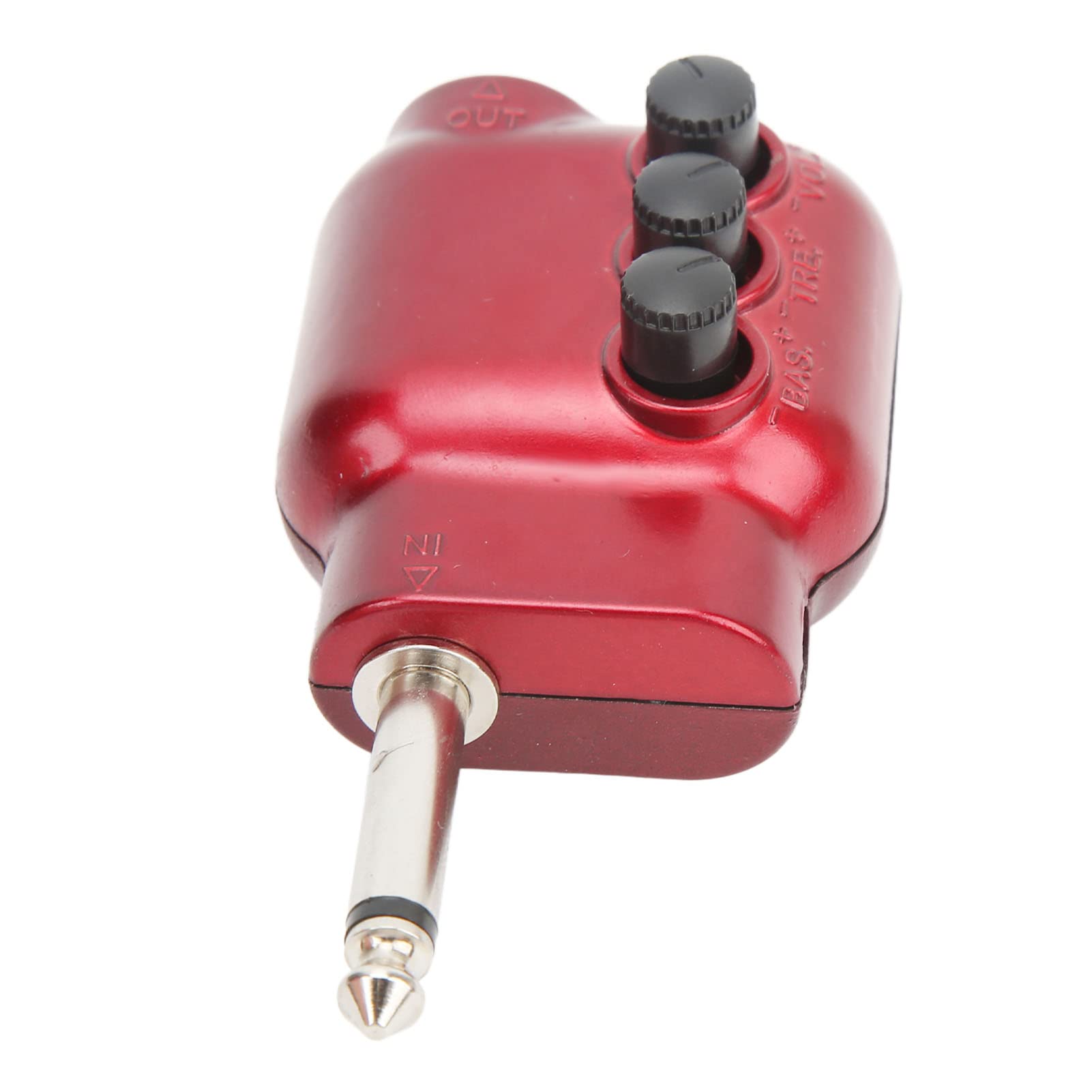 Guitar Amplifier,Mini Preamp 6.35mm Plug for Acoustic Guitars Instrument Accessories USB Chargable Pocket Guitar Bass Amp Plug