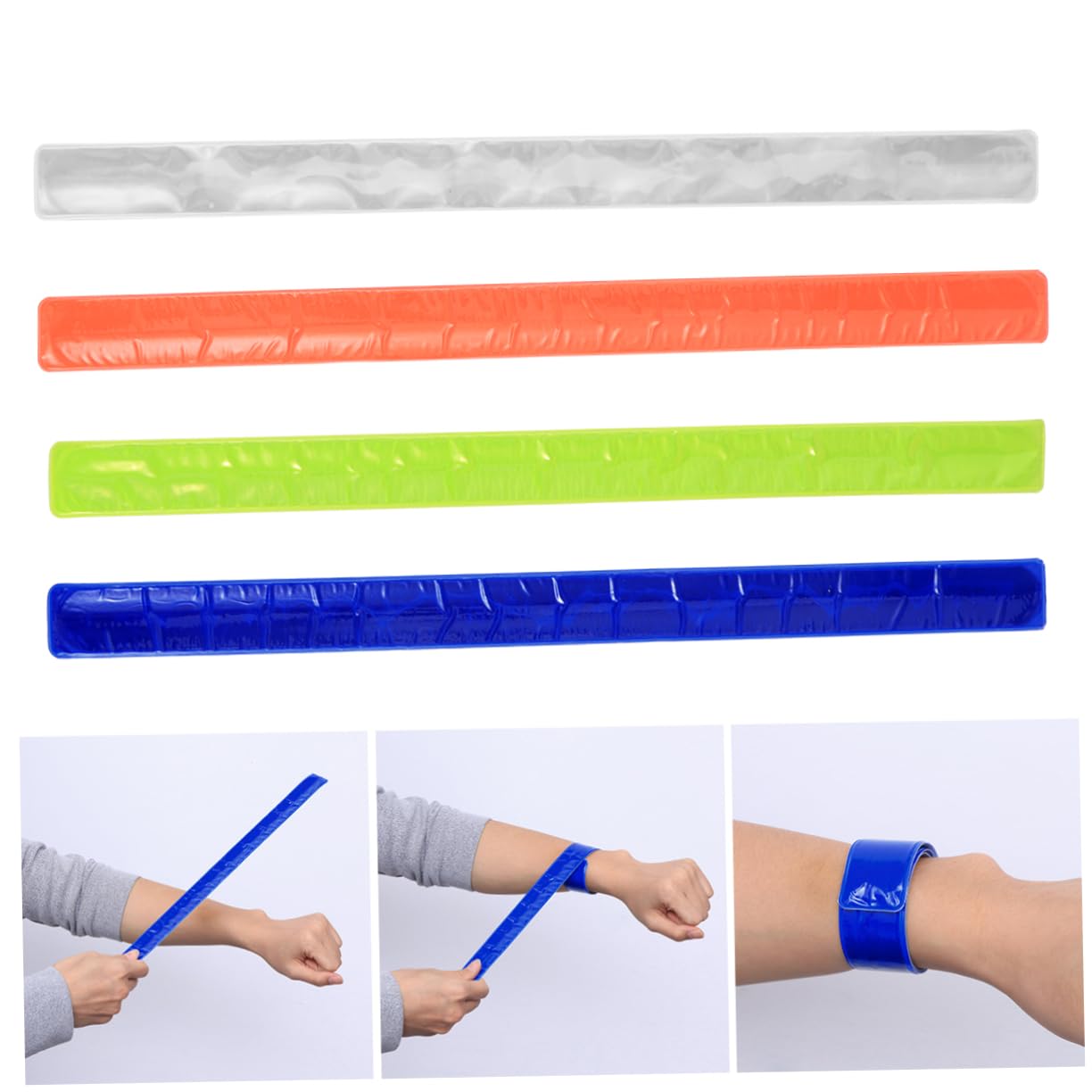 Kisangel Brazalete Reflectante para Correr De Noche De 8 Piezas