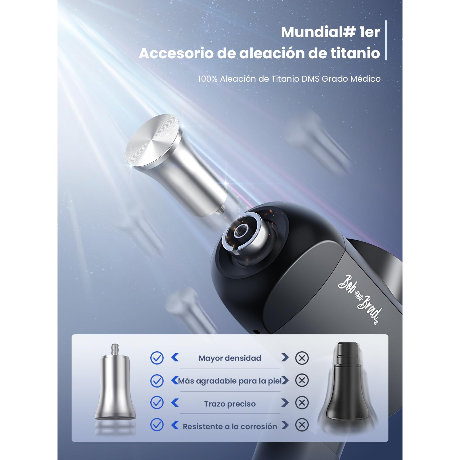 Pistola de Masaje Muscular, Bob and Brad X6 Pro Massage Gun con cabezal metálico Profesional Masajeador de Músculos de Tejido Profundo, Pistola Masajeador para Relajación de Masaje Muscular