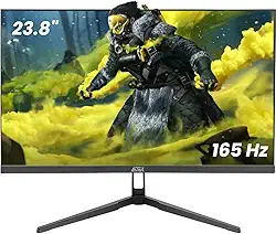 Monitor Gamer 23.8" 165Hz 1ms Full HD (1920x1080p), Entradas HDMI, DisplayPort e Compatibilidade com Suporte Padrão VESA 100x100mm, Preto