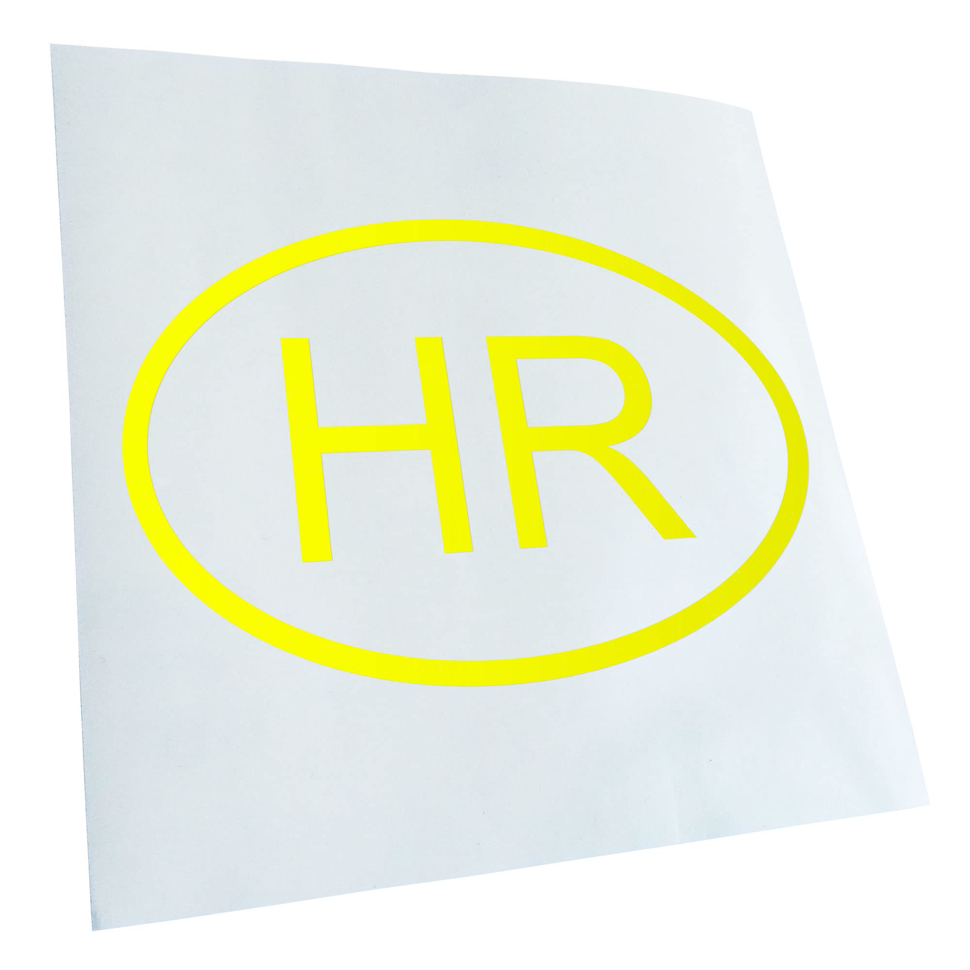 Kiwistar Croatia HR in 15 Colours - Neon + Chrome Sticker