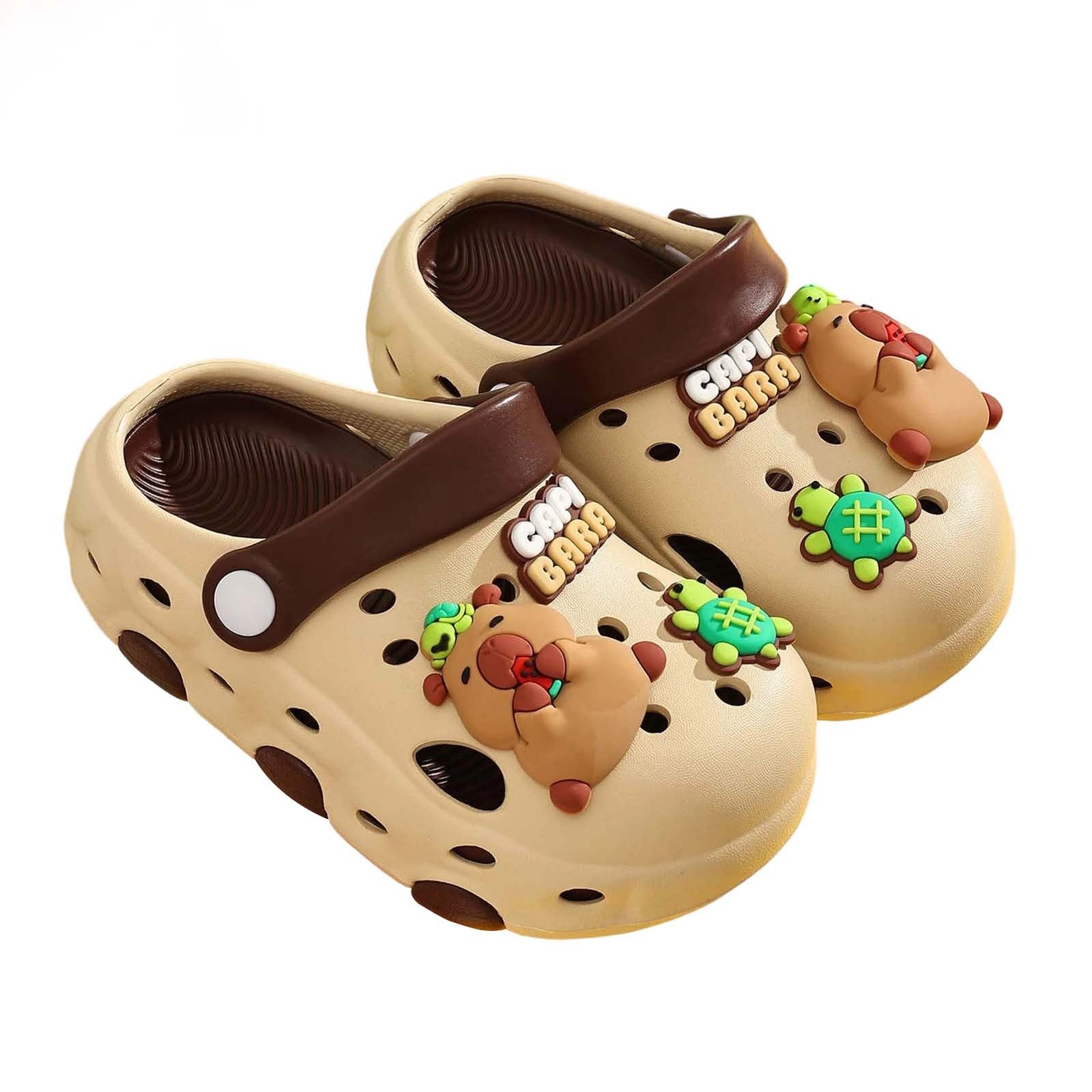 Sandalias Cerradas Niños Capibara Antideslizantes Suela Blanda Playa Verano 3-9 Años