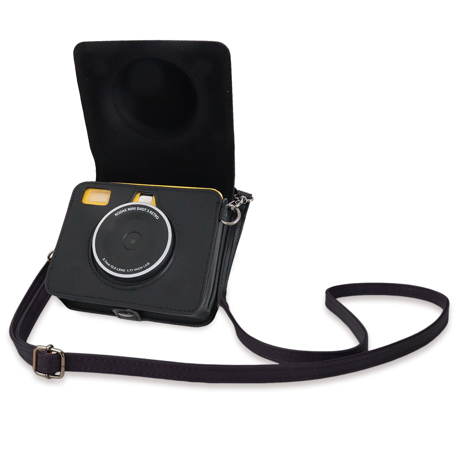 Rieibi Custodia Retro per Kodak Mini Shot 3 (Nuovo Modello), Custodia Protettiva in Pelle PU per Fotocamera Kodak Mini Shot 3 Retro C300R 2-in-1 Nuovo Modello/Stampante Istantanea Portatile con